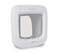 PetSafe Microchip Gato Mascota Tapa, Tapa, Color Blanco, 4 Opciones de Cierre, telescópico Marco, túnel, Resistente