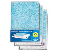 PetSafe - Paquete de 3 Bandejas de Arena de Cristal Azul para Arenero Autolimpiable ScoopFree - Relleno de Arena PetSafe - Absorbente, Inodoro, Higiénico