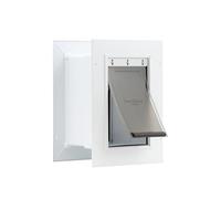 PetSafe Puerta de Entrada de Pared túnel telescópico, pequeña, para Mascotas de hasta 15 Libras, Color Blanco, Fabricada en los Estados Unidos, S
