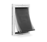 PetSafe Puerta de protección contra la Intemperie para Gatos y Perros con Sistema de Solapas Aislado y Marco de plástico Grande