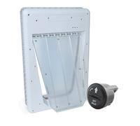PetSafe SmartDoor - Puerta Electrónica para Perros, Grande, Entrada Selectiva con 3 Opciones de Acceso con SmartKey: Cerrado, Abierto o Automático, Programa hasta 5 Perros, Ahorro de Energía