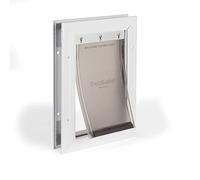 PetSafe Puerta para Mascotas de Aluminio - Estructura Duradera, Aislamiento Resistente al Clima, Instalación Fácil - Pequeña
