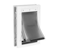 PetSafe - Puerta de plástico para Mascotas para climas Extremos - Altamente Aislado - Protección Triple contra el frío y el Calor, con Panel de Cierre - S, Pequeño
