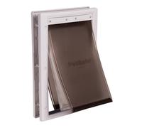 PetSafe - Puerta para Mascotas de Climas Extremos - Triple Abertura, Eficiente Energéticamente, Marco Personalizable - Mediana
