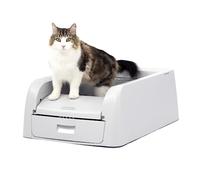 PetSafe ScoopFree - Arenero para Gatos Autolimpiable, Arenero Automático Sin Cubierta, Incluye Bandejas Desechables con Arena de Cristal, Elimina Olores, Control de Salud - 2ª Generación