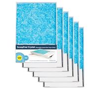 PetSafe ScoopFree Bandeja de Arena Cristal Azul, Pack de 6 | Control de Olores, Sin Polvo, Protección Contra Fugas
