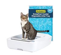 PetSafe® ScoopFree® Crystal Plus - Sistema de Caja de Arena autolimpiante - Caja de Arena automática para Gatos - Control avanzado de olores - Incluye 1 Bandeja de Arena de Cristal desechable - hasta