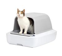 PetSafe ScoopFree Crystal Pro Cubierta Arenero Autolimpiable para Gatos - Control Avanzado de Olores - Incluye 1 Bandeja de Cristales Desechable - hasta 30 Días sin Limpieza
