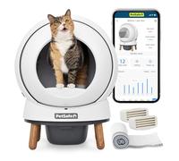 PetSafe - ScoopFree SmartSpin Arenero para Gatos Autolimpiante - Caja de Arena con Control Avanzado de Olores - Monitorización de la Salud Controlado por App