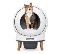 PetSafe ScoopFree SmartSpin Arenero para Gatos Autolimpiante - Caja de Arena con Control Avanzado de Olores - Monitorización de la Salud Controlado por App