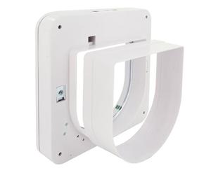 PetSafe Túnel De Extensión para Gatera Petporte 100 - Instalación Sencilla - Blanco, 40mm De Profundidad
