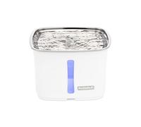 PetSafe Viva Pet Fountain - Fomenta la hidratación saludable - Dispensador automático de agua con doble filtración - Fuente de agua ultra silenciosa - Fácil de montar - Apto para lavavajillas - Acero