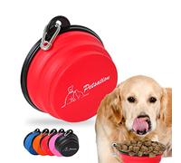 PETSATION - Cuenco Plegable para Perro [El Original] - Cuenco de Viaje, Bebedero y Cuenco para Agua para Perros -Ideal para Viajes, Paseos y Uso Diario - Ligero e Compacto (Rojo, 2000 ml)