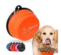 PETSATION - Cuenco Plegable para Perro [El Original] - Cuenco de Viaje, Bebedero y Cuenco para Agua para Perros -Ideal para Viajes, Paseos y Uso Diario - Ligero e Compacto (Naranja, 1500 ml)