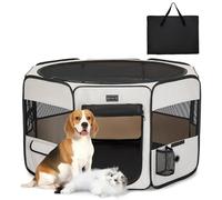 Petsfit Portátil Parque para Perros,Parque Perros para Perros Conejos Gatos,Impermeable Parque de Juego de Tela Oxford,Diseño Pop-Up