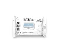 PETSHINE - Toallitas Higiénicas para Perro y Gato, Musgo Blanco y Aloe Vera, 40 Unidades, Limpieza Suave, Sin Alcohol y Aptas para Pieles Sensibles