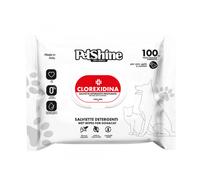 Pet shine toallitas higiénicas perro y gato clorexidina 100 uds