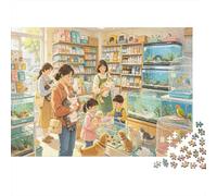 Petshop Puzzle para Adults 1000 Piece Recycled Warm Daily Life Art Puzzles para Elderly Impossible Hard Difficult Desafiante Excelente Gift Idea para Women 52x38cm/1000pcs
