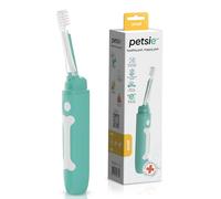petsie Cepillo de dientes para perro, grande, tecnología electrolítica innovadora, mejora la salud bucal y el mal aliento, sin vibraciones y cepillo de limpieza silencioso de dientes, no necesita