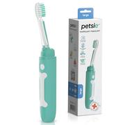 petsie Cepillo de dientes para perro, pequeño, tecnología electrolítica innovadora, mejora la salud bucal y el mal aliento, sin vibraciones y cepillo de limpieza silencioso de dientes, no necesita