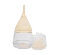 PETSOLA 1 Botella de Alimentación de Gatitos para Animales Pequeños con Diseño Anti Atragantamiento Tetinas Flexibles Y Reutilizables Recomendada para Cachorr, Amarillo