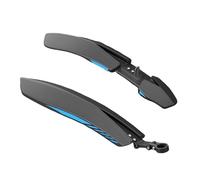 PETSOLA 1 Par de Guardabarros para Bicicleta Guardafangos Parafangos Delantero Y Trasero Accesorios Portátiles de PP Resistente Al Agua Adecuado para Ciclism, Azul Negro