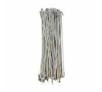 PETSOLA 100 Piezas Fijador de Acero Inoxidable para Cerca Ajustable Atadura para Alrededor de Alambre Larga Vida Útil Exterior, 8IN