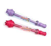 PETSOLA 2 Piezas Pistola Agua con Tobera Giratoria Portátil Disparador Agua Manual Manual para Piscina, Playa, Morado, Rosa