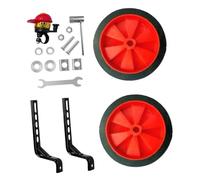 PETSOLA 2 Piezas Ruedas de Entrenamiento Bicicleta para Niños Estabilizadores Portátiles de Acero para Montaje Fácil Adecuadas para Aprendizaje de Ciclismo Ho, Rojo
