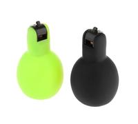 PETSOLA 2 Piezas Silbato Manual para Entrenador Silbato Portátil Silbato para Supervivencia Silbato de Comportamiento Fabricado en PVC Ligero Adecuado para en, Verde Negro