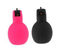 PETSOLA 2 Piezas Silbato Manual para Entrenador Silbato Portátil Silbato para Supervivencia Silbato de Comportamiento Fabricado en PVC Ligero Adecuado para en, Rosa Rojo Negro