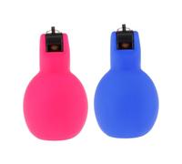 PETSOLA 2 Piezas Silbato Manual para Entrenador Silbato Portátil Silbato para Supervivencia Silbato de Comportamiento Fabricado en PVC Ligero Adecuado para en, Rosa Rojo Azul
