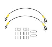 PETSOLA 2 Piezas Tapa Contenedor Basura Pestillo Universal Seguro Práctico Eficaz contra Mapaches PVC Acero Inoxidable Adecuado para Patio Jardín Ex, 2 Piezas