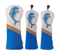 PETSOLA 3 Pieces Funda Golf con Cetáceo Cosida Funda Golf Azul y Blanca Resistente a Cortes Artículo Deportivo