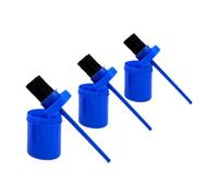 PETSOLA 3 Piezas Brocha para Aceite de Casco Cepillo de Casco Cepillo de Limpieza Herramienta de Aseo con con Cerdas Suaves Que Alcanzan Rincones, Azul