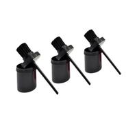 PETSOLA 3 Piezas Brocha para Aceite de Casco Cepillo de Casco Cepillo de Limpieza Herramienta de Aseo con con Cerdas Suaves Que Alcanzan Rincones, Negro