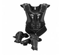 PETSOLA 3 Piezas Chaleco Protector Niño Equipo Protección Corporal Ropa Espuma Molada Cierre Ajustable para Patinar Montar Bicicleta Caballo Acuado para Entrenamiento