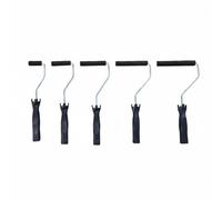 PETSOLA 5 Piezas Rodillo Laminador Fibra de Vidrio Herramienta para Eliminar Burbujas y Materiales con Cabezal Resistente Adecuado para Manufactura Industrial, Juego De 5 Piezas Con Rodillo De 5cm