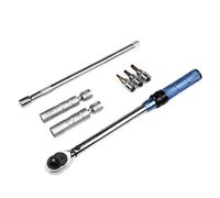 PETSOLA 7 Piezas Juego Llave Dinamométrica Ajustable Kit Llave Dinamométrica Profesional Herramienta para Mecánicos, Profesionales
