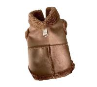 PETSOLA Abrigo para Perros Chaqueta Térmica Chaleco de Invierno Suave con Orificio para Arnés Material Cómodo Adecuado para Exteriores Actividades Cotidianas, MarrÓn, XL