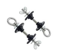 PETSOLA Anclaje para Equipos de Fitness Pasador de Jalón Lat Perno de Fijación para Bastidor Accesorio de Cable y Bandas con Cierre Mariposa en Acero