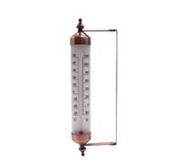 PETSOLA Aparato para Medir Temperatura Vidrio con Soporte Mecánico Aparato para Medir Temperatura Analógico Tubo Colgante Medidor Invernaro, Patio