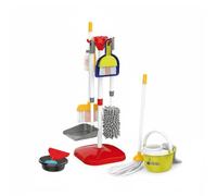PETSOLA Aspiradora Infantil Set de Limpieza Escoba Recogedor Balde Cepillo Simulación Realista Fomenta Aprendizaje Adecuado para Niños Pequeños Actividades en el Hogar , Rojo Set 667-74