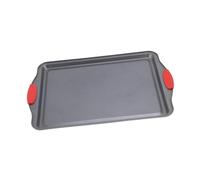 PETSOLA Bandeja para Hornear Metálica Rectangular para Hornear Hoja de Horneado para Horno Bandeja para Servir de Acero Al Carbono Fácil de L, 39.5x26x1.5cm
