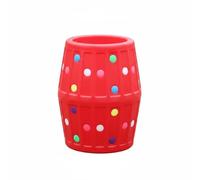 PETSOLA Barril Sensorial para Niños Barril de Espuma Juguete Sensorial Rodillo de Actividad Acolchado para Gatear Material Plástico Apto para Centros de, Rojo