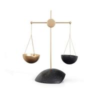 PETSOLA Báscula corativa corativa Elegante Báscula Mesa Clásico Escultura para Oficina, Balanza De Estilo A
