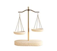 PETSOLA Báscula corativa corativa Elegante Báscula Mesa Clásico Escultura para Oficina, Balanza De Estilo D