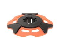 PETSOLA Bastón de Trekking Cesta de Nieve Desmontable Disco para Esquí Accesorio para Bastón Función Resistente Adecuado para Senderismo Excursión Alpinismo D, Naranja