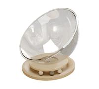 PETSOLA Cama para Gatos Cápsula Cama Nido Hamaca para Gatos para Interiores Soporte de Madera Estable Acrílico Adecuada para Regalo Decoración, Solid Wood L