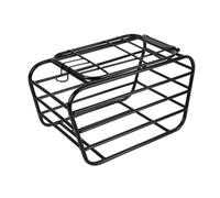 PETSOLA Cesta Trasera para Bicicleta Robusta, Style to 2 | Estructura Metálica Abierta, Cesta para Bicicleta con Rejilla Protectora, Resistente, Portaequipajes Trasero, Perros Pequeños